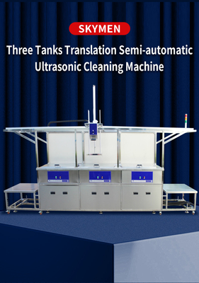 Vivienda ultrasónica industrial semi automática de los tanques SUS304 de Mahine tres del limpiador