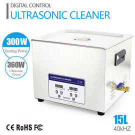 Limpiador ultrasónico de 360 de W 40khz 15L Digitaces del laboratorio para la limpieza de la herramienta del laboratorio