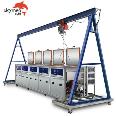 CALIDAD  4 Station Ultrasonic Cleaning System for Safety Value Components With Gantry FÁBRICA