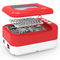 Pequeño limpiador ultrasónico portátil, CE dental ultrasónico rojo Rohs del limpiador