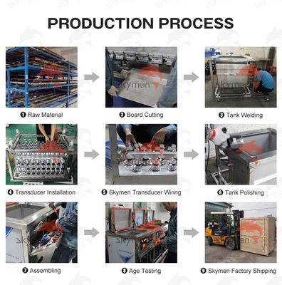 Limpiador industrial de ultrasonido de 135L 1800W con temporizador digital 380V/220V