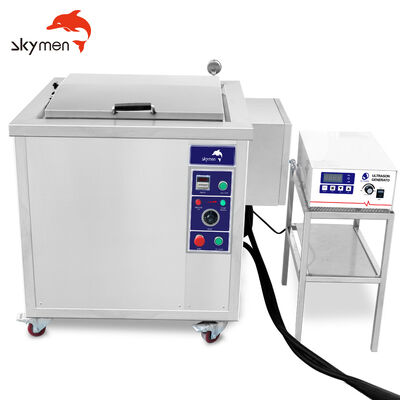 Máquina de limpieza ultrasónica industrial grande de 38L con filtración para autopartes