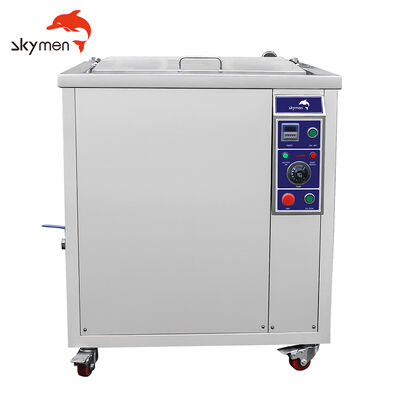 Máquina de limpieza ultrasónica industrial grande de 38L con filtración para autopartes
