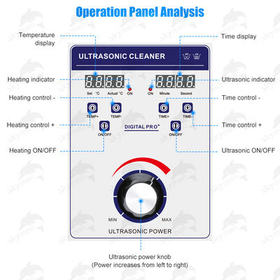 Limpieza por ultrasonido Skymen con capacidad de 38L para limpiar el inyector de combustible