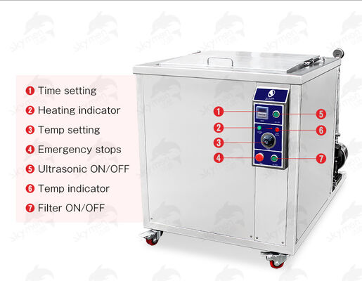 DPF Filter High Cleaning Power Ultrasonic Cleaner, Particulate Filter Cleaning Machine 100L 28kHz/40kHz