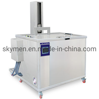 Limpiador ultrasónico industrial Skymen de tanque único con sistema de filtración de elevación automática