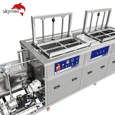 Máquina de limpieza ultrasónica de doble etapa con rodillo para una limpieza industrial eficiente