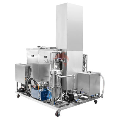 Sistema de elevación automático Sistema de depósito de limpieza por ultrasonidos industrial