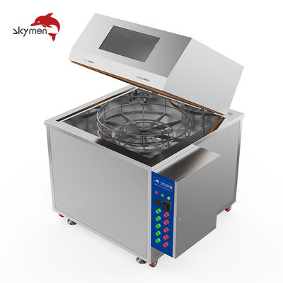 Máquina de limpieza ultrasónica industrial del espray rotatorio de alta presión para el desengrase de las piezas de metal