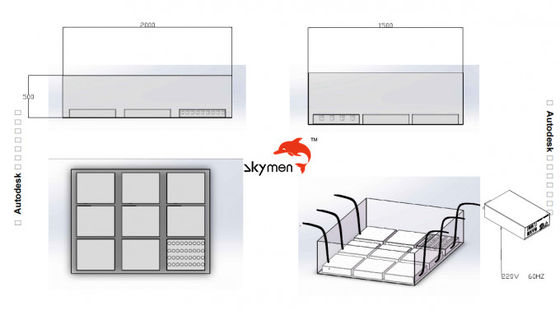 Placa/Caja de Transductores Ultrasónicos Sumergibles