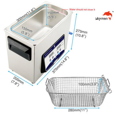 Baño ultrasónico de los portamaletas para Automizer del E-cigarrillo con el calentador 200W 1,72 galones