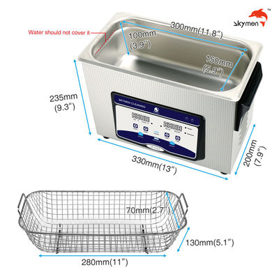 1,19 galones 200W calentaron el limpiador ultrasónico para las piezas de los compresores de aire