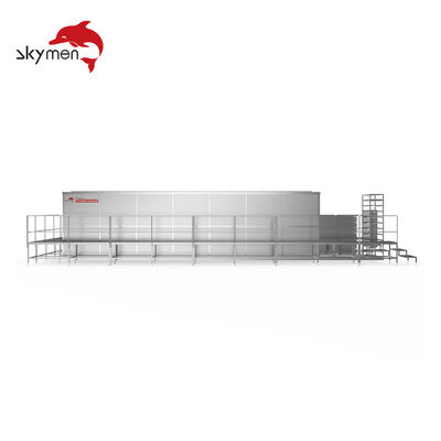 Máquina de limpieza ultrasónica de gran capacidad para intercambiadores de calor industriales, paquetes de tubos y componentes de alta resistencia