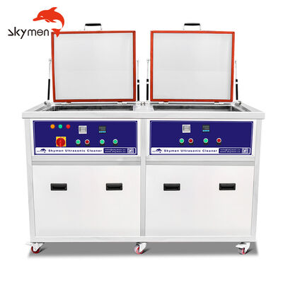 Limpiador industrial de ultrasonidos de doble depósito de alta calidad con sistema de filtración y enjuague 40L