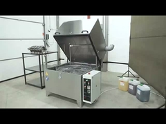 Máquina de limpieza por pulverización con cesta giratoria para limpiar el bloque del motor