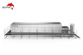 Máquina de limpieza ultrasónica con intercambiador de calor